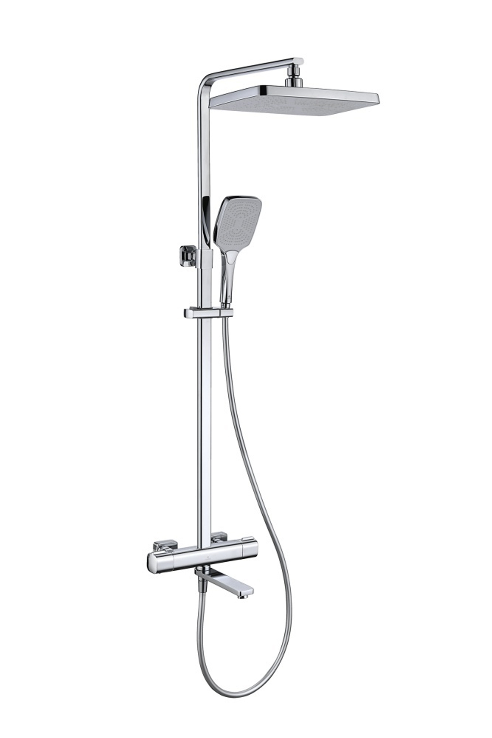 12071 Душевая система с термостатом (ХРОМ) GANZER (5/1шт)