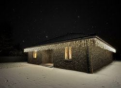 Гирлянда уличная Бахрома 120 LED 5 метров влагозащищённая IP65