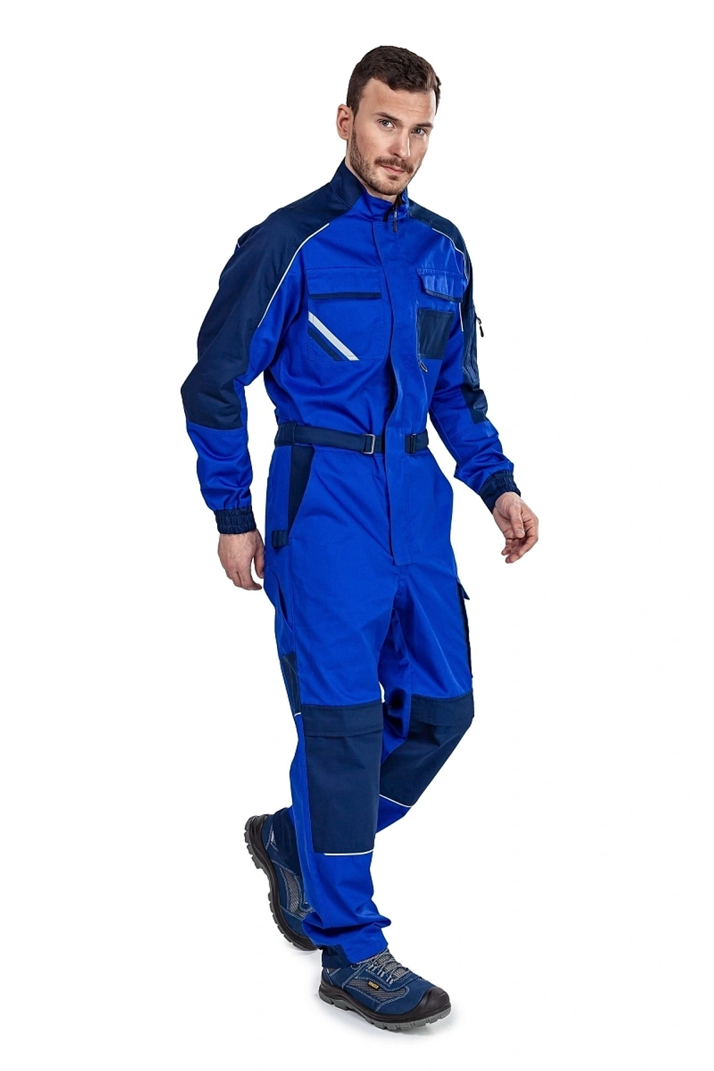 Комбинезон "Мегаполис" василёк/т.синий - ПОД ЗАКАЗ