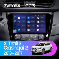 Teyes CC3 10.2" для Nissan X-Trail, Qashqai 2013-2017