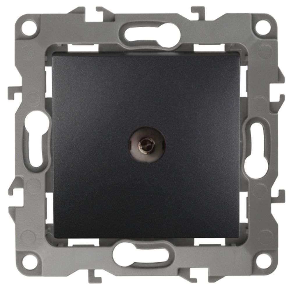 12-3101-05 ЭРА Розетка TV одиночная, IP20, Эра12, антрацит | Эра 12 Антрацит