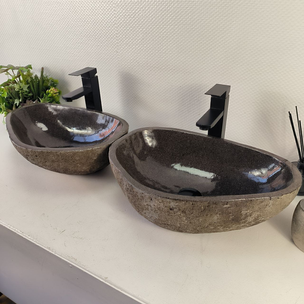 Раковина из речного камня ПАРА! RS-65485 49*33*15 0865