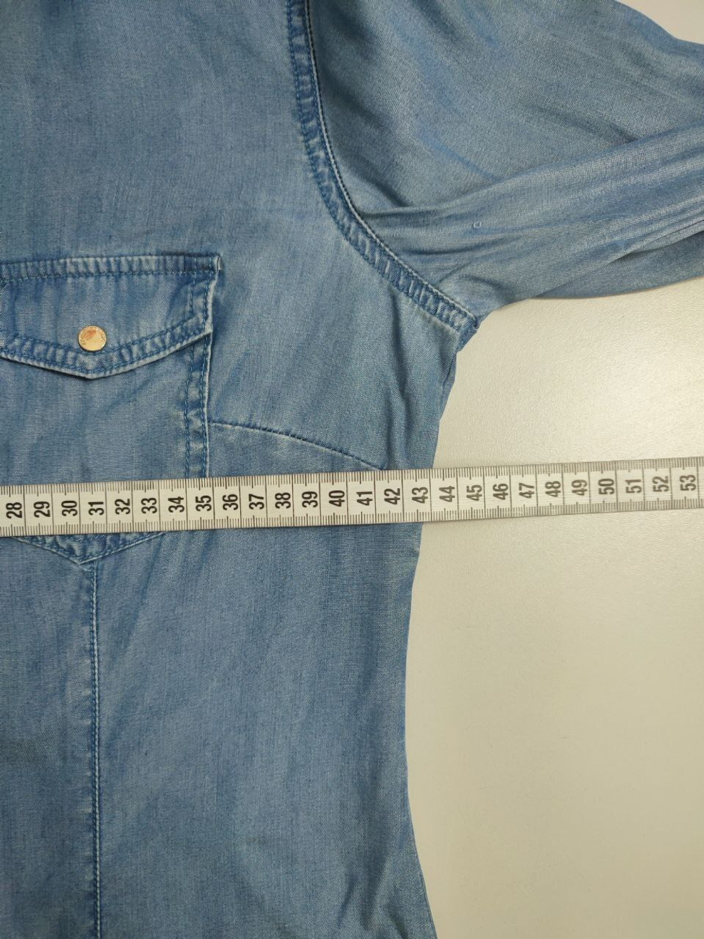 Рубашка Love Republic "под джинсу" 44 размер