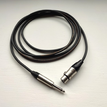 M402-005 Кабель Симфония ПРО микрофонный экранированный XLR (мама) - JACK MONO (6.3mm) сечением 2х0.2мм2. Длина 5м (1шт.)