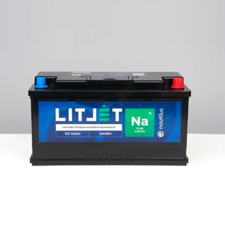 LITJET Na+ тяговый натриевый аккумулятор 12V 100Ah 1240Wh + bluetooth