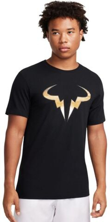 Мужская теннисная футболка Nike Court Dri-Fit Rafa Tennis T-Shirt - черный