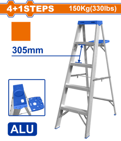 Односторонняя лестница (с лотком для инструментов)