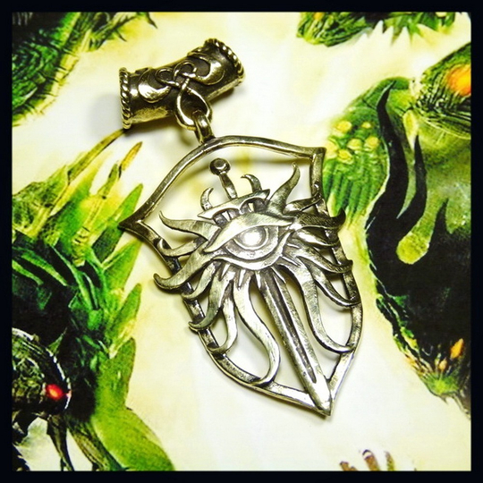 Кулон "Dragon Age" , латунь