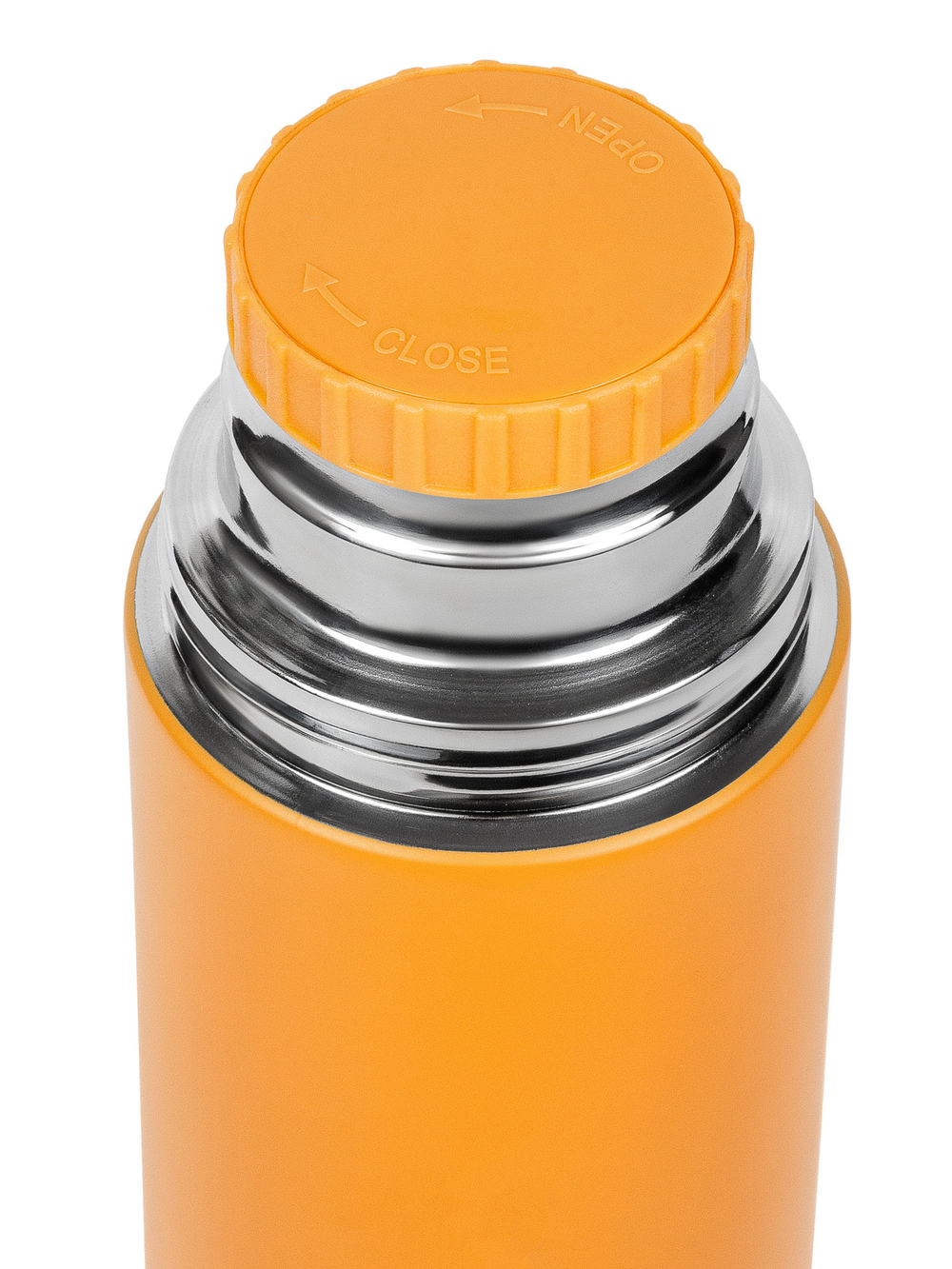 Термос Relaxika 101 (1 литр), желтый (без лого)