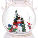 Сувенир с подсветкой «Волшебная лампа» 10,5*10,5*20 см, мелодия, подсветка, эффект снегопада (работает от 3*АА, USB)