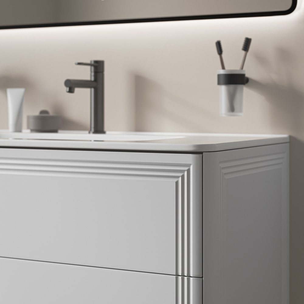 Тумба с умывальником IDDIS Oxford Neo, подвесная, 100 см, белый, OXN10W0i95K