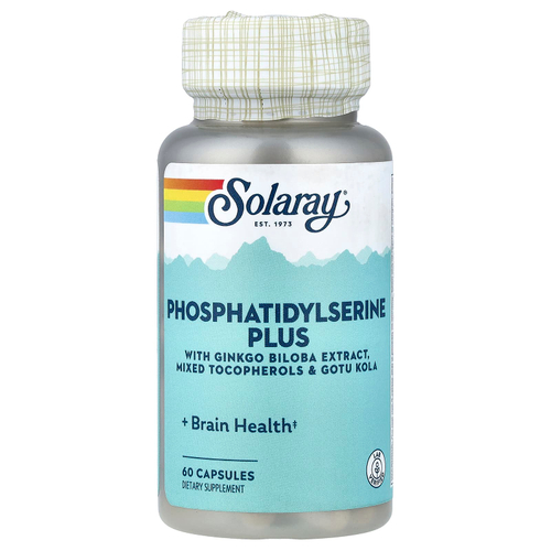 Solaray, Phosphatidylserine Plus, 60 капсул