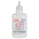 Пудра для игрушек ароматизированная Love Protection Клубника со сливками 30 гр (Цвет: белый)