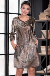 Туника шелковая MIA-Amore MOKKA 3324 Мокка