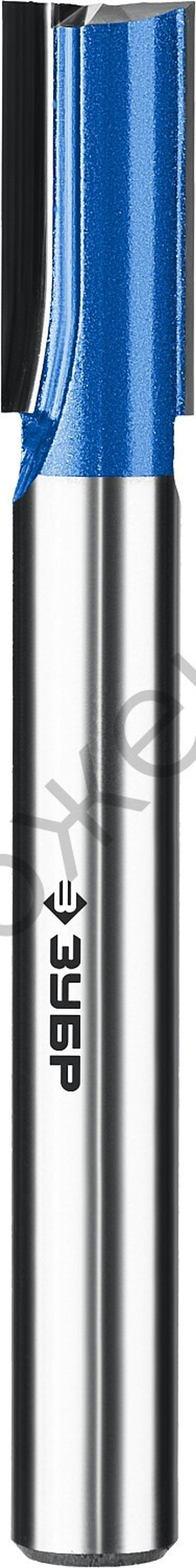 ЗУБР 14x30мм, хвостовик 12мм, фреза пазовая прямая с нижними подрезателями, серия Профессионал