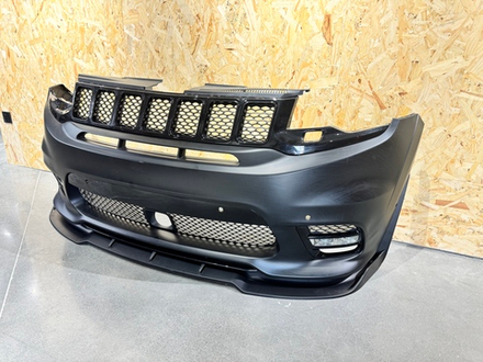 Губа переднего бампера для SRT Jeep Grand Cherokee WK2 Рестайлинг 2018-2023 Джип гранд чероки тюнинг