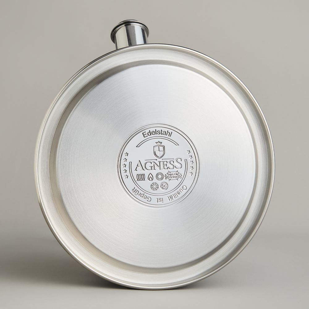 ЧАЙНИК AGNESS СО СВИСТКОМ 2,7Л, ТЕРМОАККУМУЛИРУЮЩЕЕ ДНО, 304 СТАЛЬ, ИНДУКЦИЯ