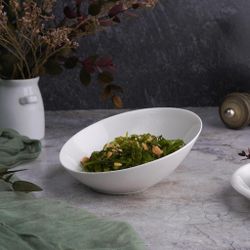 Салатник 125 мл 13,8*13,2 см h6,4/2,5 см скошенный белый фарфор NEW P.L. Proff Cuisine [6]