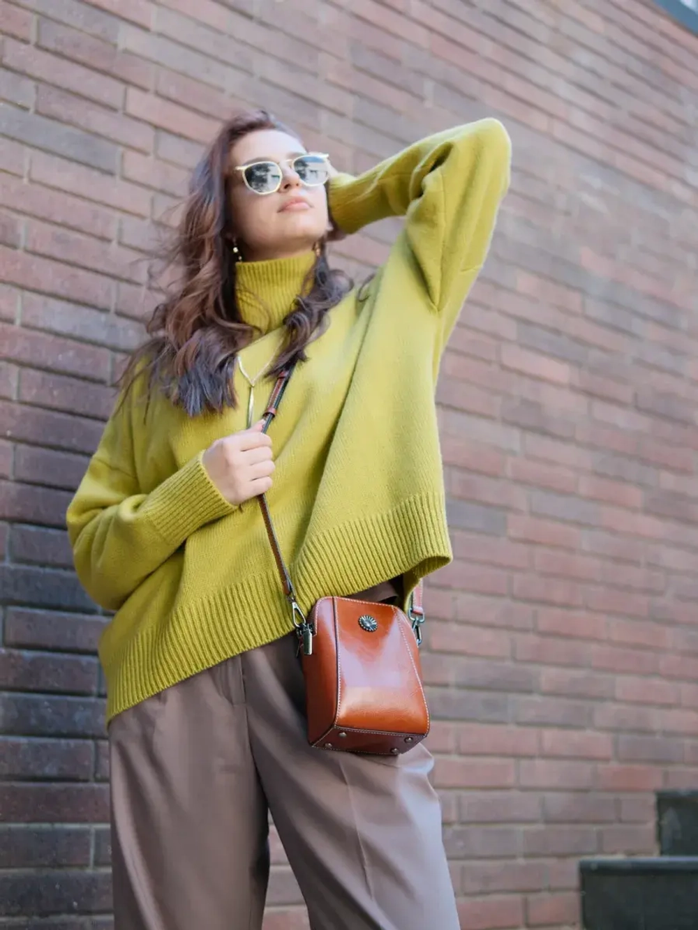 Сумка через плечо маленькая кросс боди для телефона кожаная