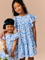 Платье для девочки Next E76-911, Белый, Синий