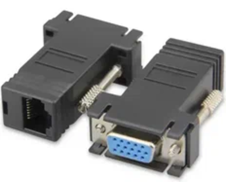 Удлинитель VGA по витой паре RG45 до 20 метров, female
