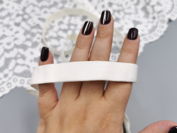 Отделочная резинка без фестонов, 15 мм, молоко, (Арт: OTR530/15-004), м