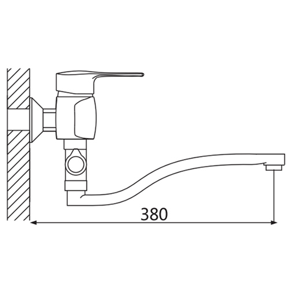 Смеситель для ванны Oute T48 T4823L