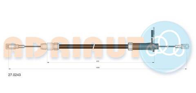 ADRIAUTO - 270243-ADR - Cable Pull, parking brake