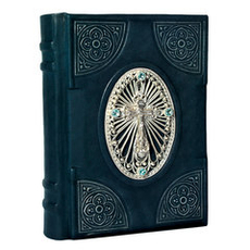 Православный Молитвослов с филигранью (серебро) и топазами