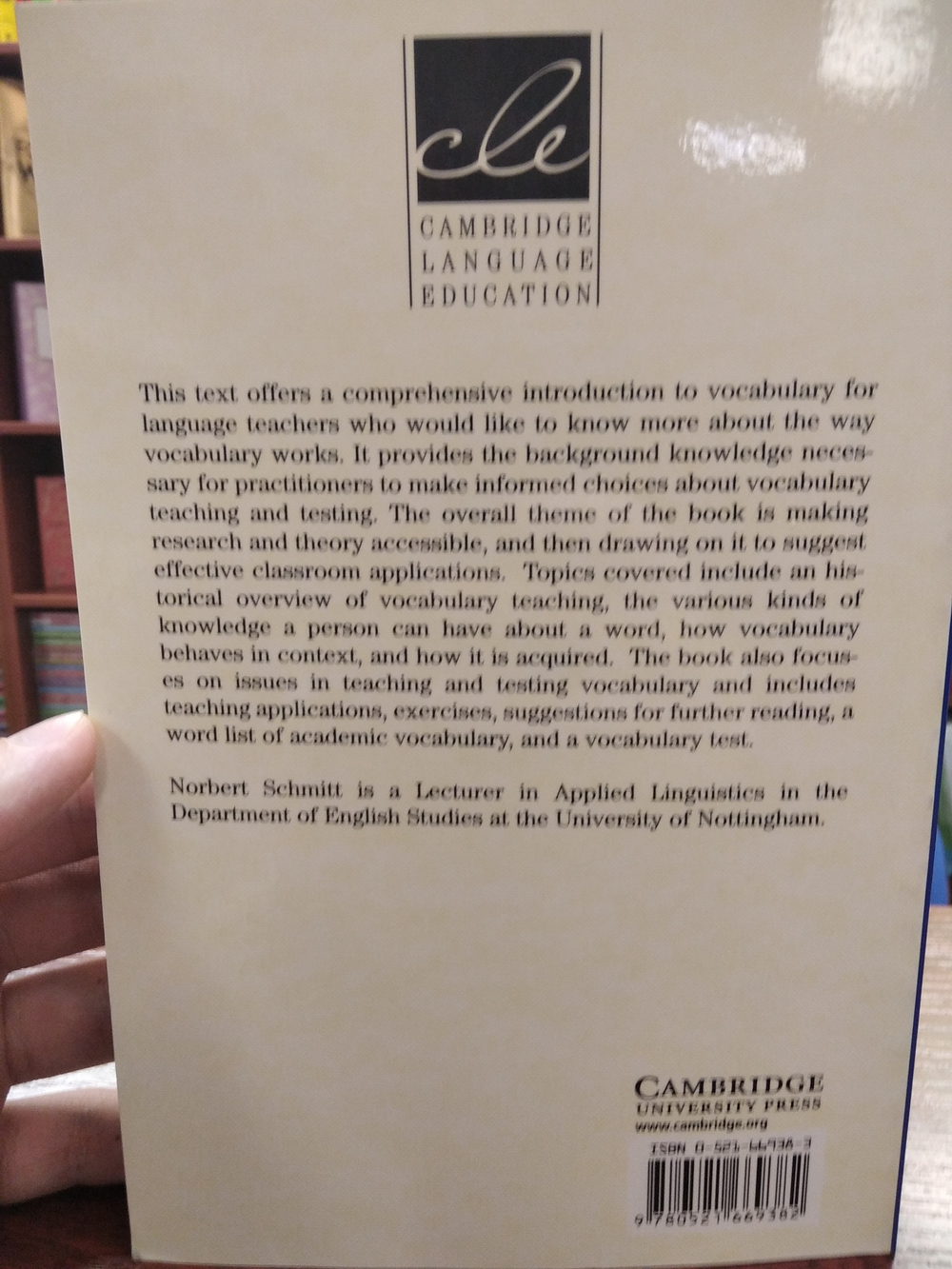 Vocabulary in Language Teaching