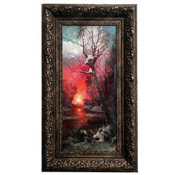 Быков В. А. Красное утро. Холст, масло. Россия. 2020 г.