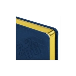 Ежедневник А-5 2026 BRAUBERG Comodo, под кожу, синий, золотой срез 117050