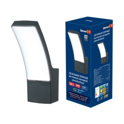 ULU-S70A-12W-4000K IP65 BLACK Светильник светодиодный уличный. Архитектурный накладной. Белый свет 4000K. Корпус черный. TM Uniel.