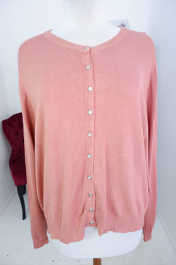 Кардиган Marks&Spencer терракотового цвета, маркировка 50, визуально на 56 размер