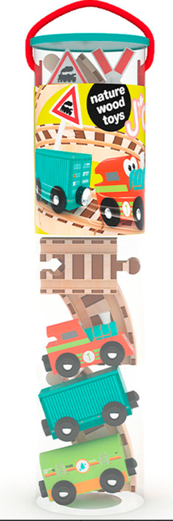 Детский игровой набор "Веселый поезд с кольцевой ж/д" серия "Железные дороги"