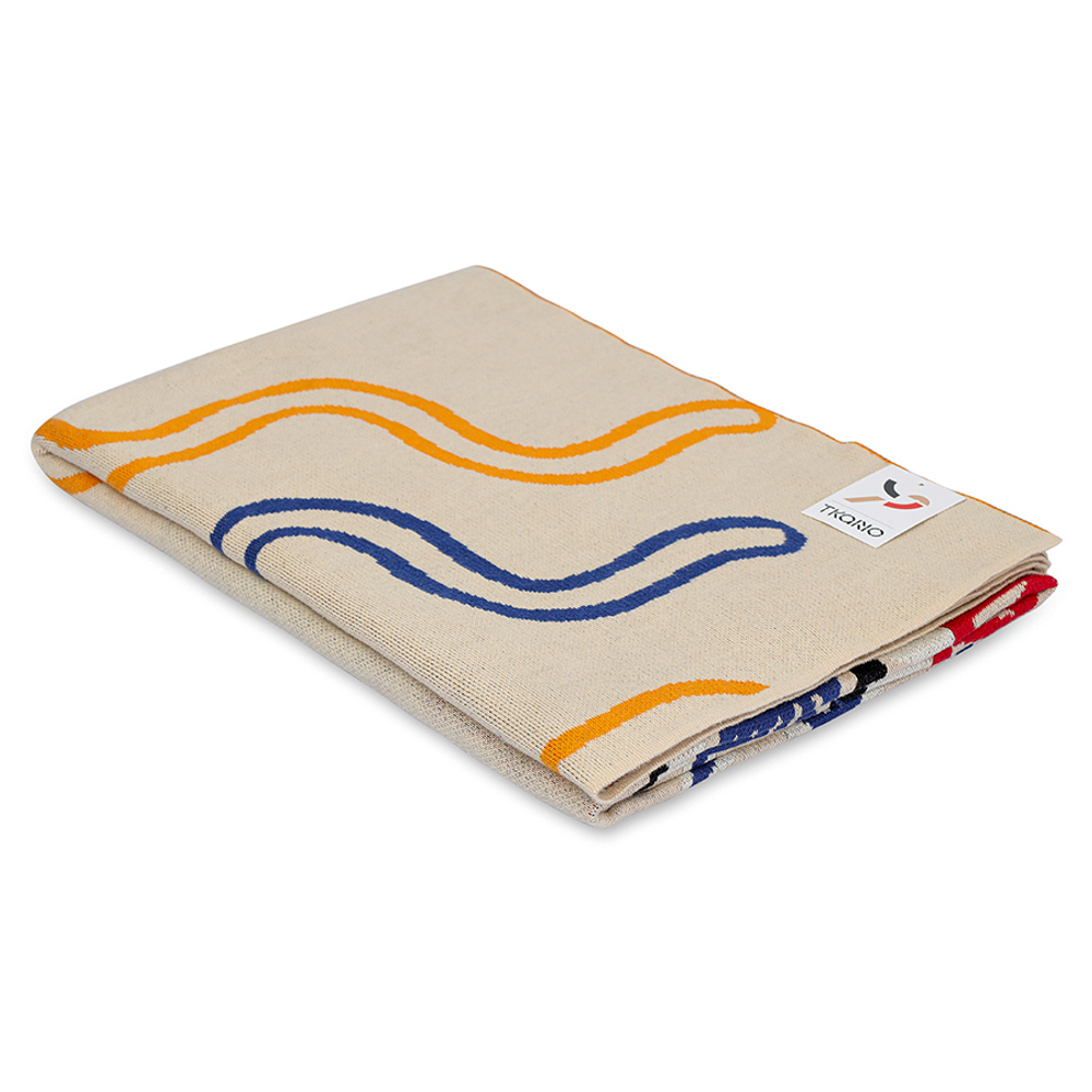 Плед хлопковый 130х180см Tkano Cultural Heritage по мотивам эвенских орнаментов