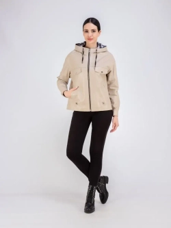 Куртка женская из натуральной кожи с капюшоном Турция
