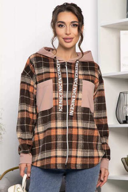 Рубашка Больше чем стиль НЬЮ (коричневая) Б13907-50М LT Collection