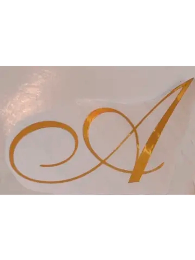 Наклейки свадебные на бокалы инициалы "А"