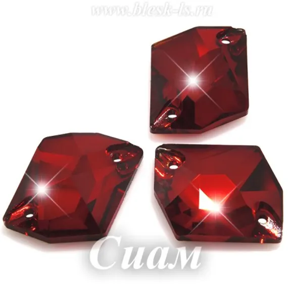 Пришивной космик Solvo с 2 отверстиями, Сиам