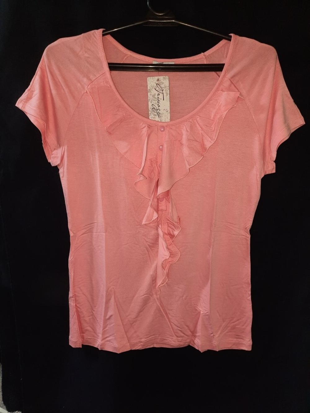 Е 3541/розовый блуза женская Trikozza.