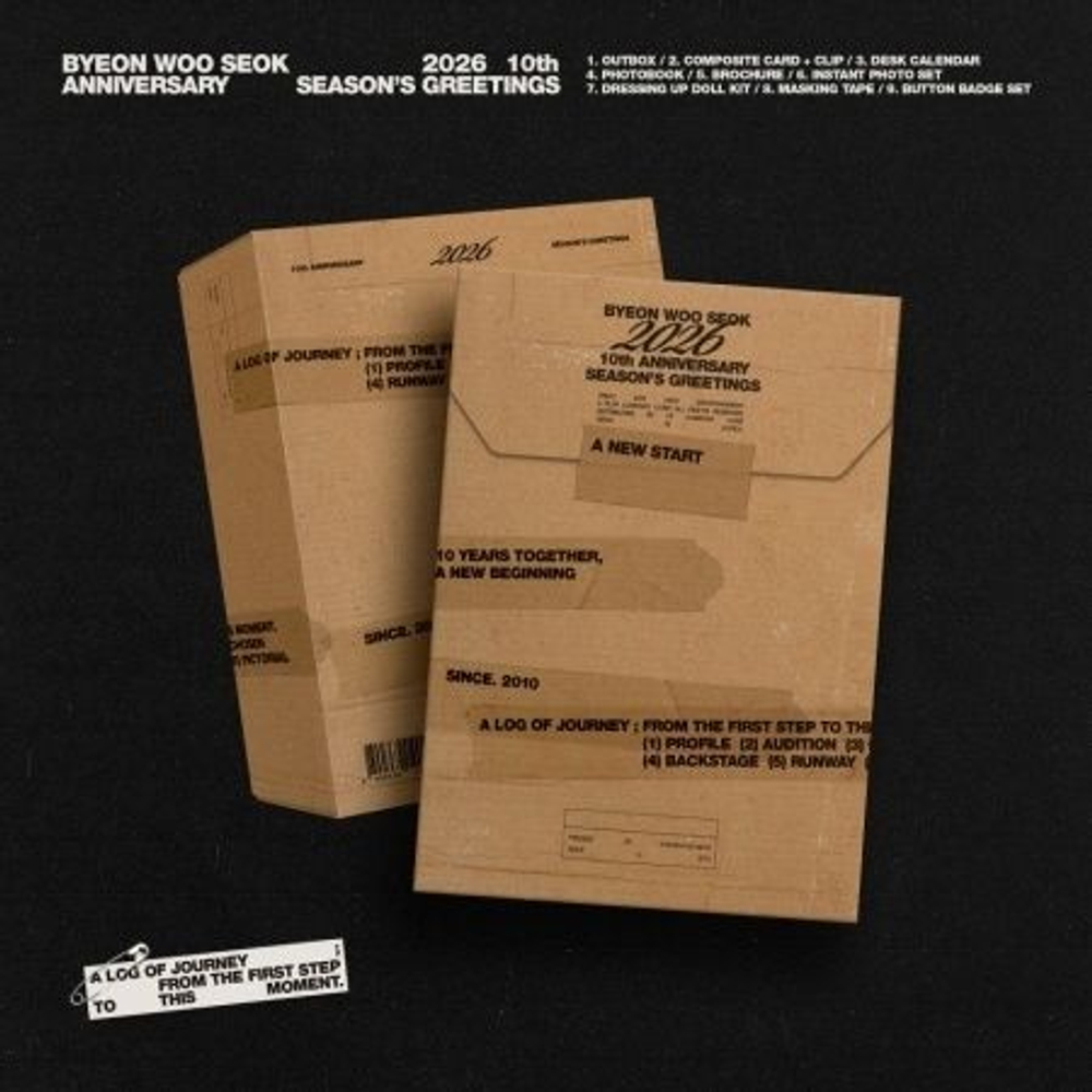 (ПРЕДЗАКАЗ) товары BYEON WOO SEOK - 10TH ANNIVERSARY 2026 Season's Greetings