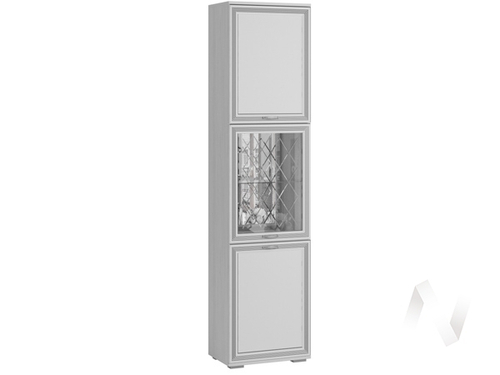 Пенал с витриной ЛШ-5 Гостиная Ливорно (ясень анкор светлый)