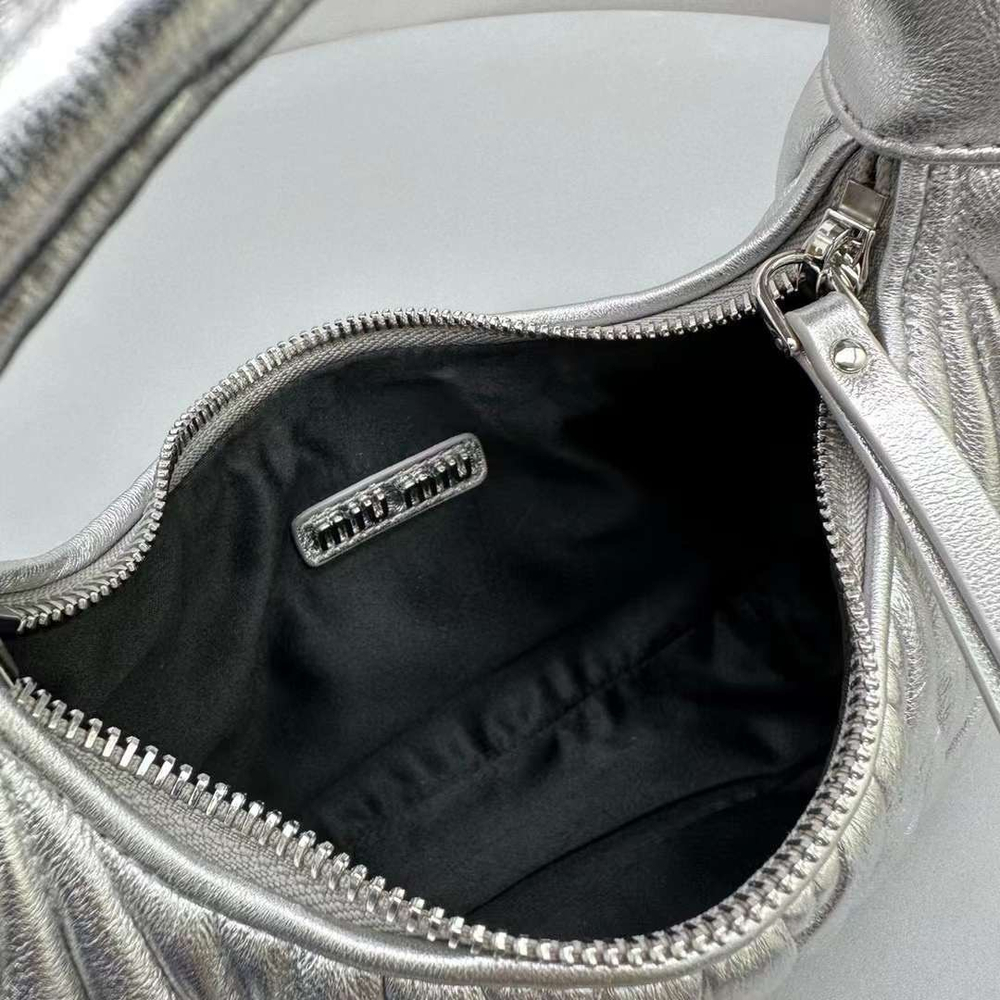 Miu Miu Wander matelassé mini hobo bag