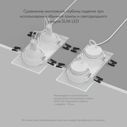 Встраиваемый влагозащищенный светильник PORT, 2?15 Вт макс., LED, GU5.3, IP65, корпус из полимера, цвет белый