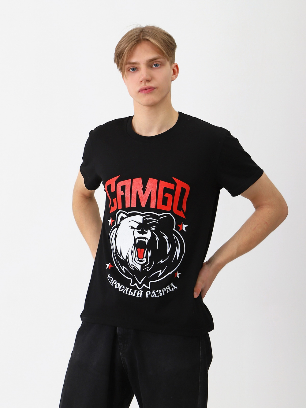 Футболка для САМБО черная мод.7