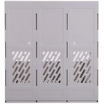 Лоток вертикальный DELI, 3 отделения, серый