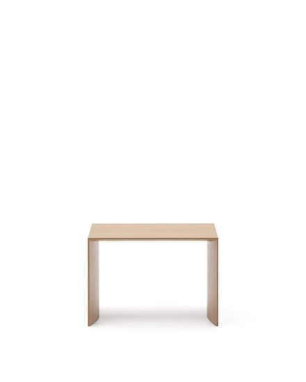 Litto Приставной столик из шпона дуба натурального цвета 55 x 40 см