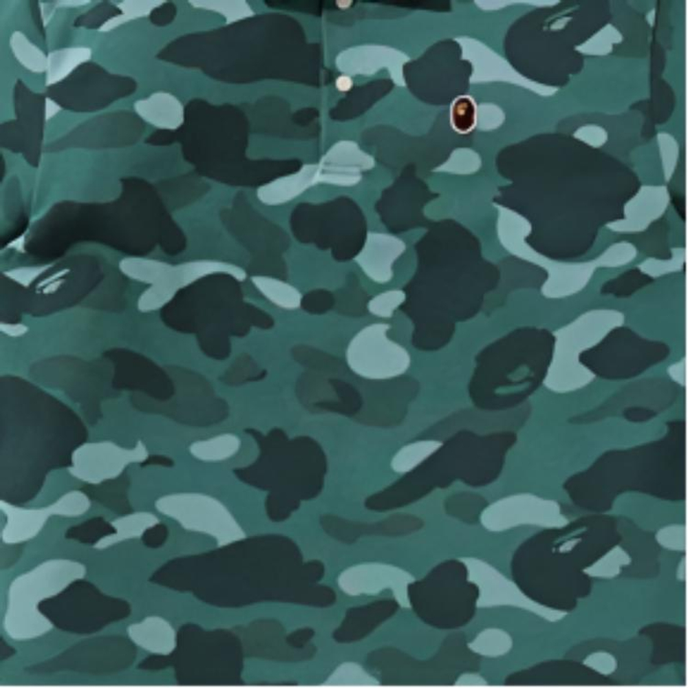 A Bathing Ape Bathing Ape Head Series Polo Shirt зеленый