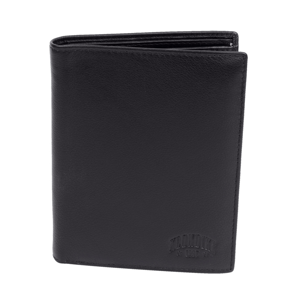 Фото бумажник KLONDIKE Claim натуральная кожа в чёрном цвете в фирменной коробке с гарантией